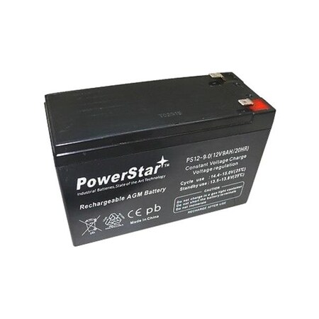 Powerstar PowerStar PS12-9-RBC2-3 12V 9Ah Battery APC ES500 ES550 RBC110 RBC2 Replaces 12V 8Ah ZPC 12V 9Ah PS12-9-RBC2-3